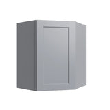 Brooklyn Gray Corner Wall Cabinet - 24" W x 30" H