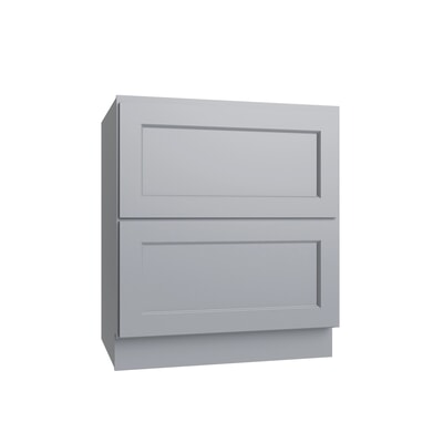 Brooklyn Gray 2 Drawer Base Cabinet - 30" W