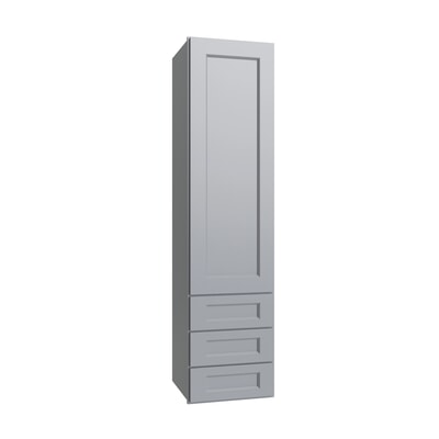 Brooklyn Gray Wall Twr w/ 3 Drws - 15" W x 60" H x 14.5" D