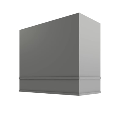 Brooklyn Gray Box Hood Block Trim - 42" W x 30" H