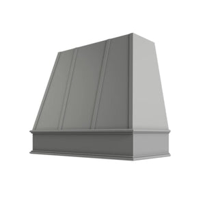 Brooklyn Gray Tapered Hood with Strapping Flat Trim - 42