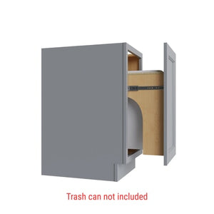Brooklyn Gray Trash Can Base w/ Full Ht Door - 18