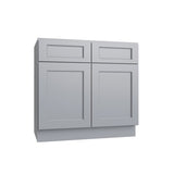 Brooklyn Gray Double Door Vanity - 27" W