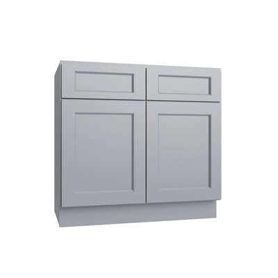 Brooklyn Gray Double Door Vanity - 30" W