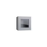 Brooklyn Gray 15" Wall Stacking Cabinets with Glass
