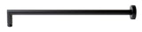 Black Matte 20" Round Wall Shower Arm