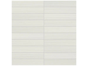Anatolia Tile 1X6 Zera Annex Matte Bianco Stacked Mosaic. 1 Sheet = .96 Sq. Ft. 4501-0301-1 Bianco 1x6 - premium natural stone mosaic tile from Anatolia Tile, available at PoshHaus showroom in Keene, NH