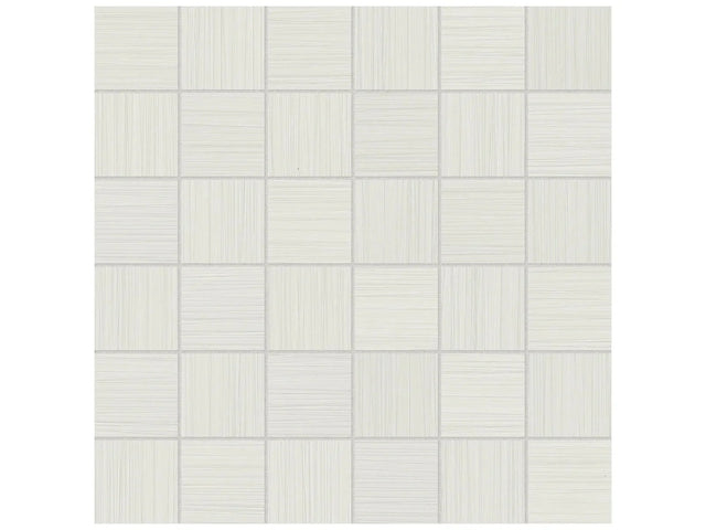 Anatolia Tile 2X2 Zera Annex Bianco Matte 36 Piece Porcelain Mosaics. 1 Sheet = .96 Sq. Ft. 4501-0302-1 (69-684) Bianco 2x2 - premium natural stone mosaic tile from Anatolia Tile, available at PoshHaus showroom in Keene, NH
