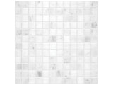 Anatolia Tile 1X1 Bianco Venatino Polished Marble Stone Mosaics. 1 Sheet = 1 Sq.Ft. 5001-0021-0 (76-022) Bianco Venatino 1x1 Polished - premium natural stone mosaic tile from Anatolia Tile, available at PoshHaus showroom in Keene, NH