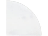 Anatolia Tile 9X9 Corner Shelf Bianco Venatino Honed Marble Stone Shelf 33-035  - premium natural stone mosaic tile from Anatolia Tile, available at PoshHaus showroom in Keene, NH