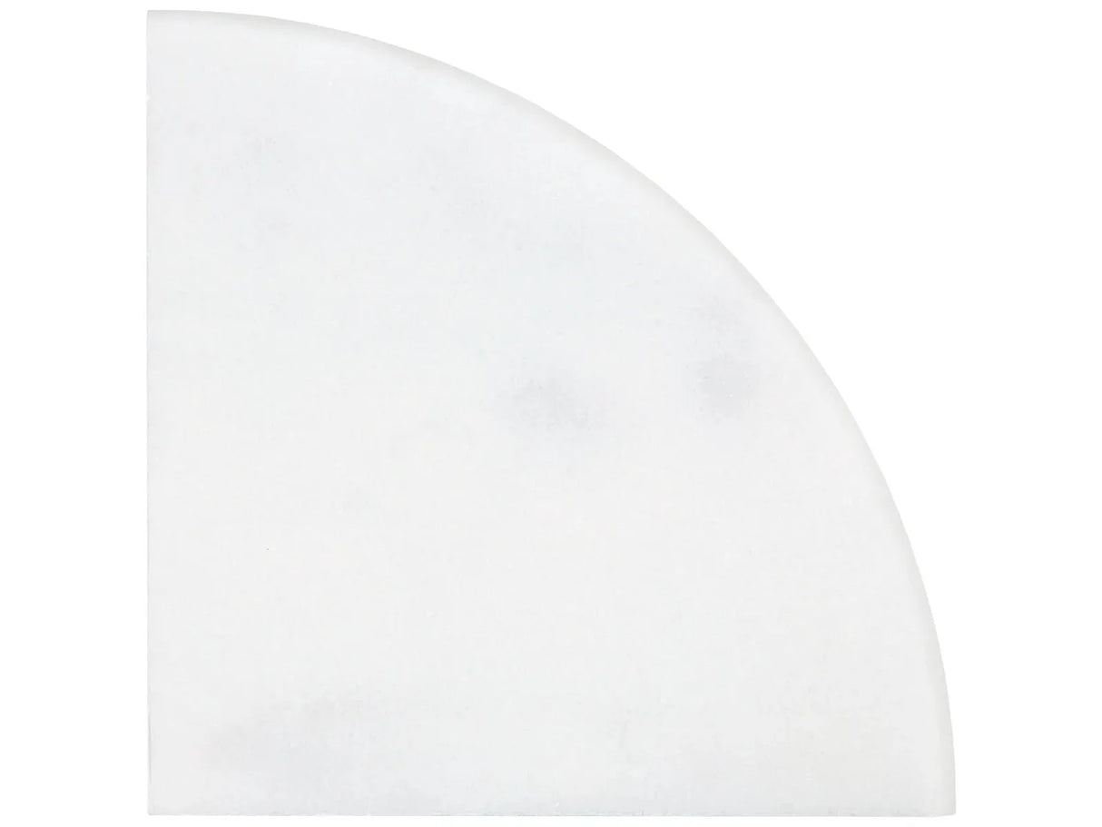 Anatolia Tile 9X9 Corner Shelf Bianco Venatino Polished Marble Stone Shelf 33-036  - premium natural stone mosaic tile from Anatolia Tile, available at PoshHaus showroom in Keene, NH