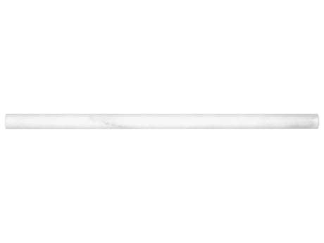 Anatolia Tile 5/8 X 12 Mini Pencil Marble Bianco Venatino Honed Marble Deco 77-370  - premium natural stone mosaic tile from Anatolia Tile, available at PoshHaus showroom in Keene, NH