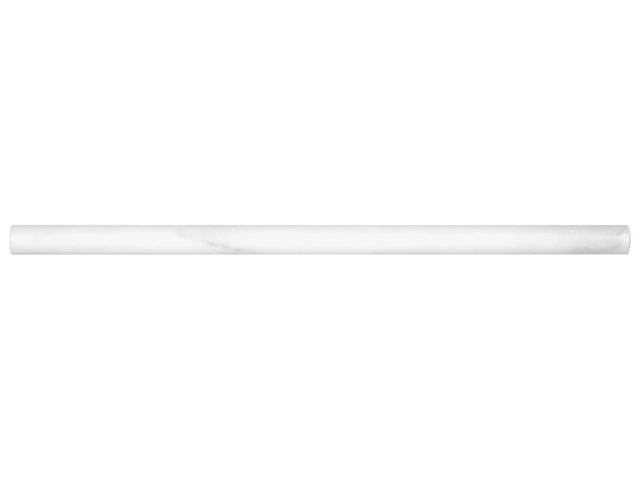 Anatolia Tile 5/8 X 12 Mini Pencil Marble Bianco Venatino Polished Marble Deco 77-376  - premium natural stone mosaic tile from Anatolia Tile, available at PoshHaus showroom in Keene, NH