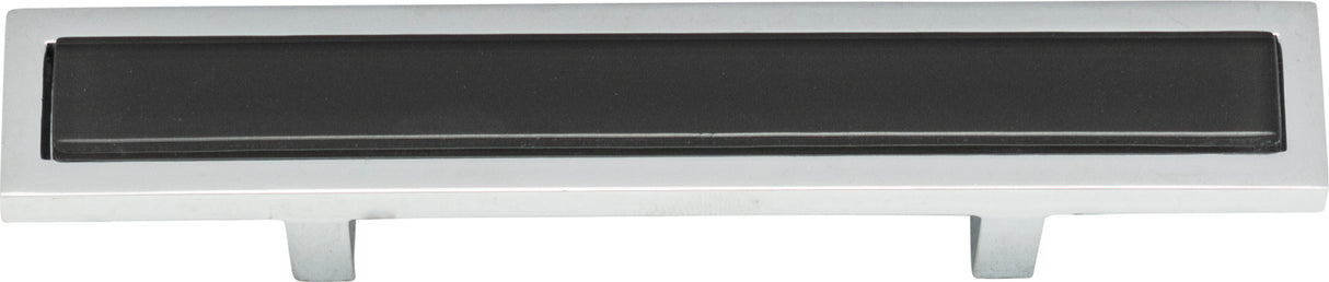 Atlas Homewares Spa Black Pull 3 Inch (c-c) Polished Chrome