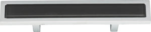 Atlas Homewares Spa Black Pull 3 Inch (c-c) Polished Chrome
