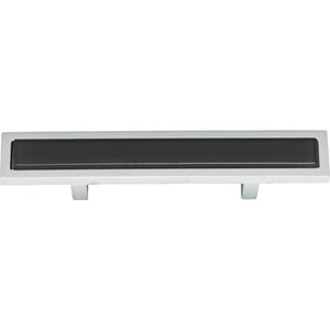 Atlas Homewares Spa Black Pull 3 Inch (c-c) Polished Chrome