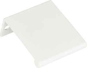 Atlas Homewares Tab Edge Pull 1 1/4 Inch (c-c) High White Gloss
