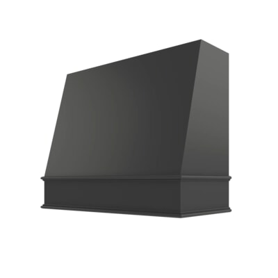 Black Angled Hood Classic Trim - 42" W x 30" H