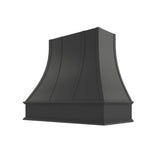 Black Curved Hood with Strapping Flat Trim - 36" W x 36" H