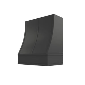 Black Sloped Hood with Strapping Flat Trim - 30