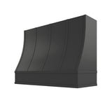 Black Sloped Hood with Strapping Flat Trim - 48" W x 30" H