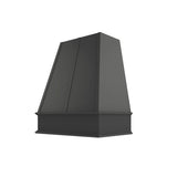 Black Tapered Hood with Strapping Flat Trim - 30" W x 36" H