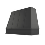 Black Tapered Hood with Strapping Flat Trim - 48" W x 30" H