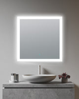 ANZZI BA-LMDFX004AL Volta 36 in. x 36 in. Frameless LED Bathroom Mirror