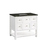 Breckenridge 36" Single Vanity, Bright White, w/ 3 CM Phantome Eclos Top