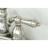 Kingston Brass KB1606AL Heritage 4 in. Centerset Bathroom Faucet, Polished Nickel