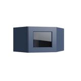 Brooklyn Midnight 15" Corner Wall Stacking Cabinets - 24" W