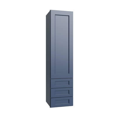 Brooklyn Midnight Wall Twr w/ 3 Drws - 15" W x 54" H x 14.5" D