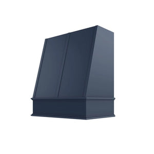 Brooklyn Midnight Angled Hood with Strapping Flat Trim - 30" W x 30" H
