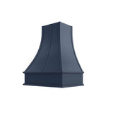 Brooklyn Midnight Curved Hood with Strapping Flat Trim - 30" W x 36" H