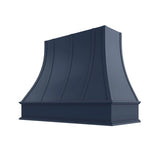 Brooklyn Midnight Curved Hood with Strapping Flat Trim - 48" W x 30" H