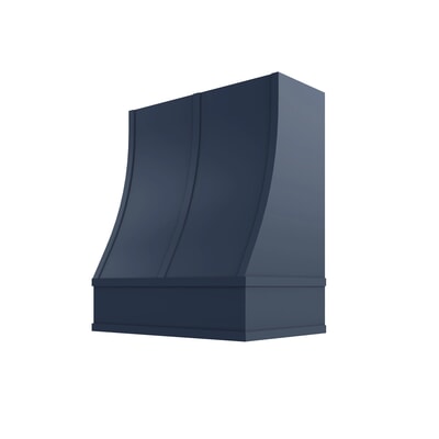 Brooklyn Midnight Sloped Hood with Strapping Flat Trim - 30" W x 36" H
