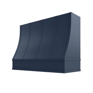 Brooklyn Midnight Sloped Hood with Strapping Flat Trim - 48" W x 36" H