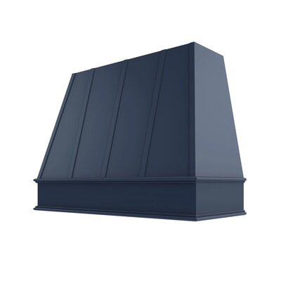 Brooklyn Midnight Tapered Hood with Strapping Flat Trim - 48" W x 36" H