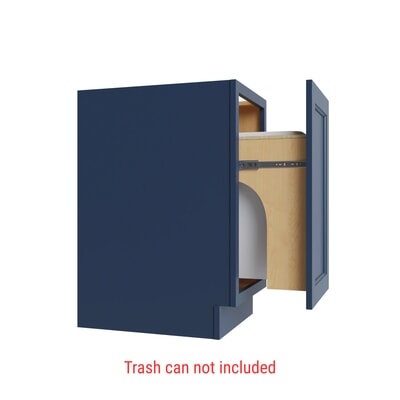 Brooklyn Midnight Trash Can Base w/ Full Ht Door - 18" W