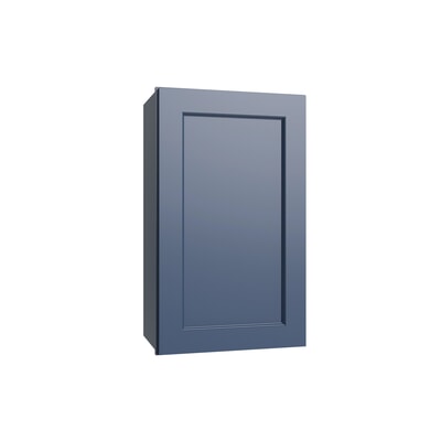Brooklyn Midnight Single Door Wall Cabinet - 15" W x 42" H