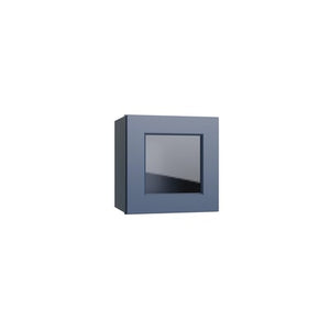 Brooklyn Midnight 15" Wall Stacking Cabinets with Glass