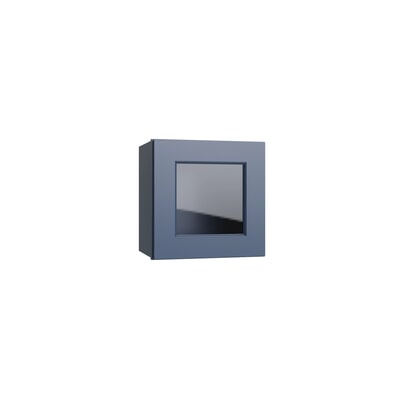 Brooklyn Midnight 15" Wall Stacking Cabinets with Glass
