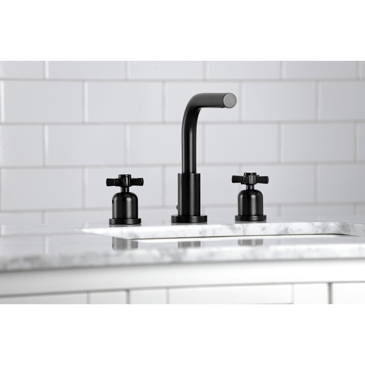 Fauceture FSC8950ZX 8 in. Widespread Bathroom Faucet, Matte Black