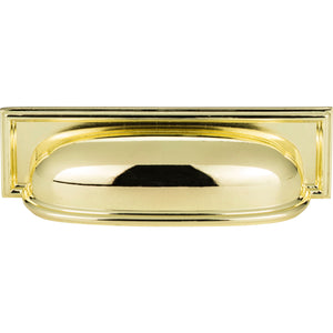 Atlas Homewares Campaign Rope Cup Pull 3 3/4 Inch (c-c) Polished Brass