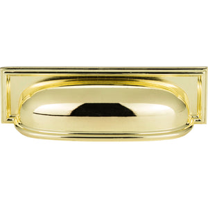 Atlas Homewares Campaign Rope Cup Pull 3 3/4 Inch (c-c) Polished Brass