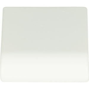 Atlas Homewares Round Rail Knob 1 1/8 Inch High White Gloss