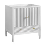 Myrrin 30" Single Vanity Cabinet, Bright White