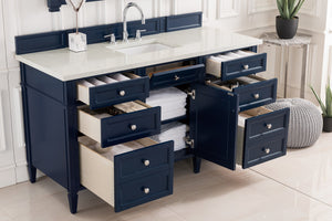Brittany 60" Single Bathroom Vanity in Victory Blue