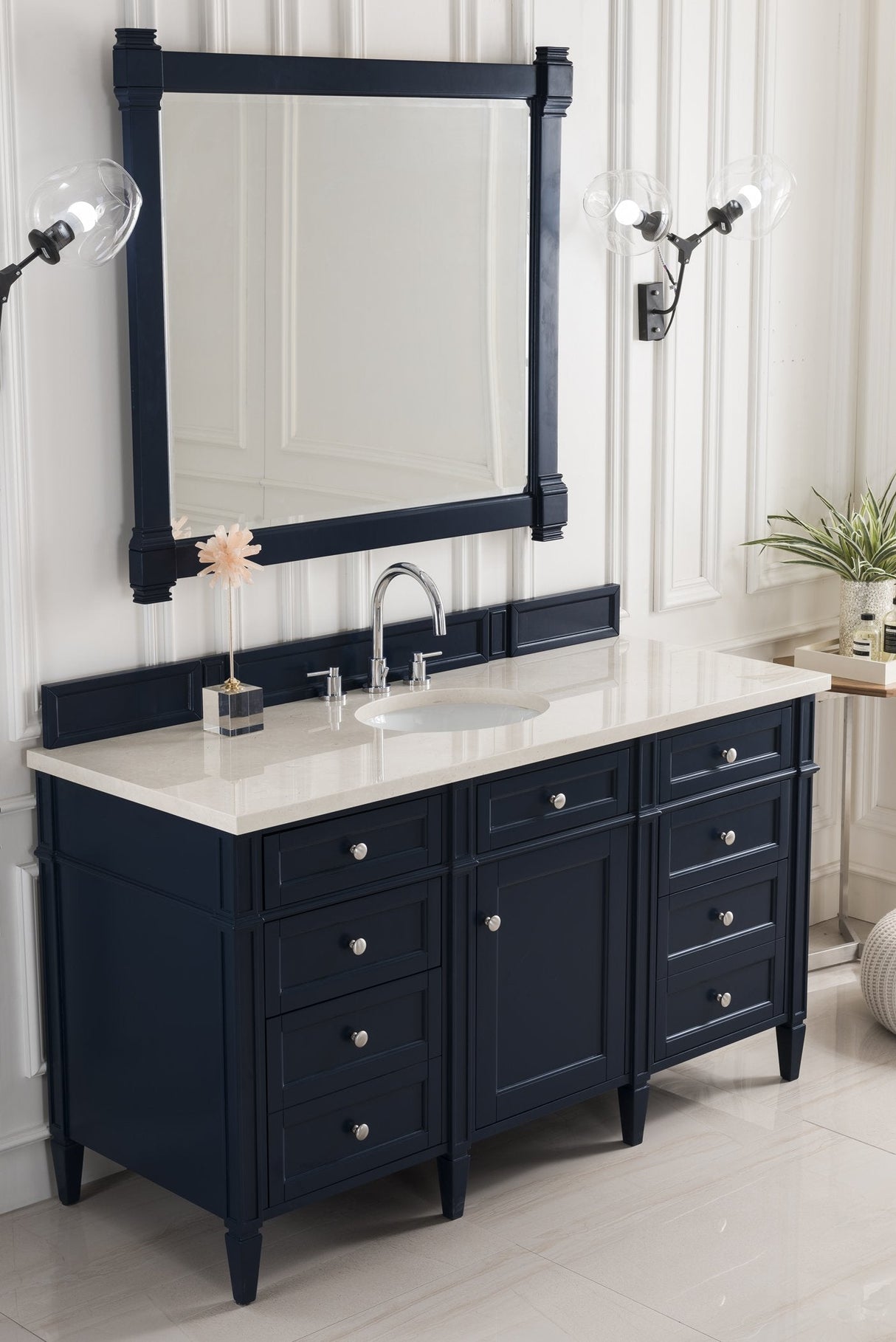 Brittany 60" Single Bathroom Vanity in Victory Blue