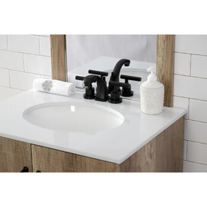 Kingston Brass KS4940CML Manhattan 8 in. Widespread Bathroom Faucet, Matte Black